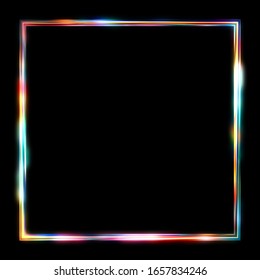 Glow Frame Background Neon Glowing Geometric Stock Illustration 1546799411