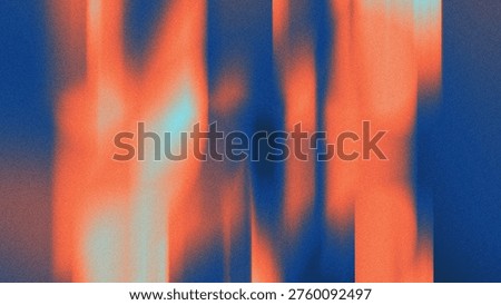 Glow gradient abstract light leak background. Orange blue vibrant cinematic flare blurred. Texture vintage grainy noise subtle. Soft dreamy retro bokeh overlay backdrop.