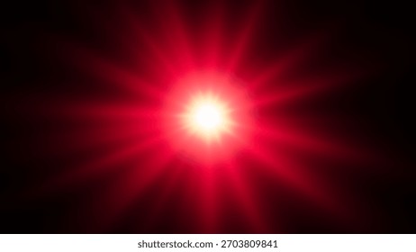 Glow red flare light effect, lens flare, explosion, glitter, line, sun flash