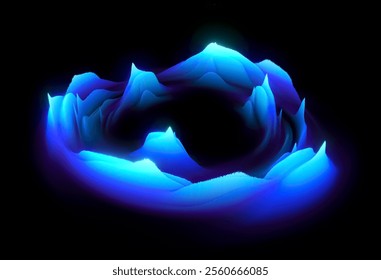 Glow swirl light effect. Circular lens flare. Abstract rotational lines. Power energy element. Luminous sci-fi. Shining neon lights. Magic arena. Swirl trail effect. Glint scene. Dynamic ellipse. 