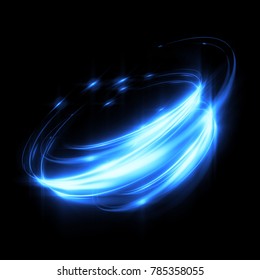 Glow Swirl Light Effect Circular Lens Stock Illustration 785358055