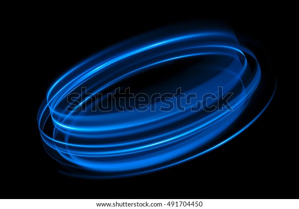 Glow Swirl Light Effect Circular Lens Stock Illustration 491704450