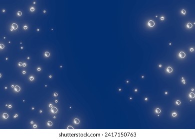 Glowing bubble background material 