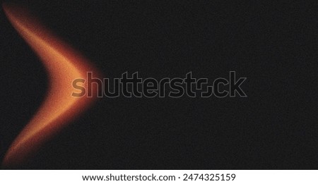 Glowing burning circle dark background grainy gradient orange red yellow black noise texture banner abstract background