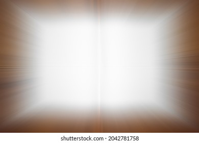 Glowing Divine White Passage Within Brown Frame