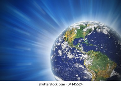Glowing Earth