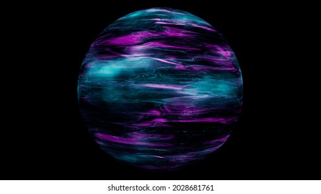 Glowing Grunge Neon Energy Ball