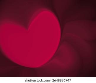 Una forma corazón brillante