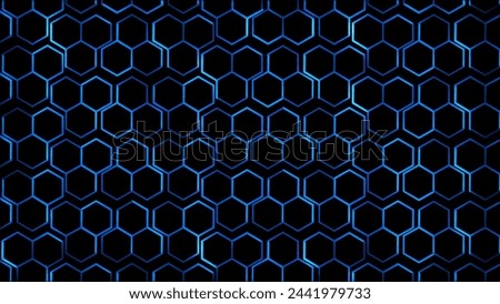 Glowing looping neon effect background, black background.