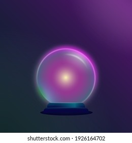 
Glowing Magic Crystal Ball Fortune Teller