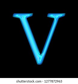 Neon Blue Letter V Images Stock Photos Vectors Shutterstock