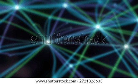 Glowing Network Interconnected lines shine brightly in a modern technology backdrop.
