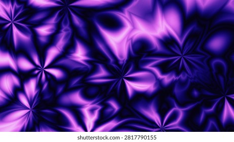 Glowing purple abstract background featuring luminous floral patterns and deep violet gradients.