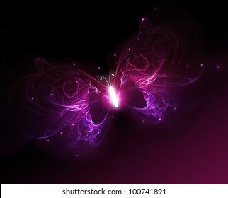 Glowing Butterfly: immagini, foto stock e grafica vettoriale | Shutterstock