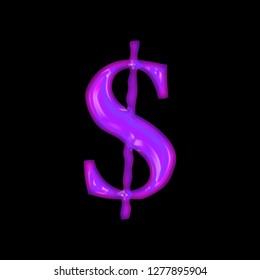 Neon Purple Dollar Sign Hd Stock Images Shutterstock