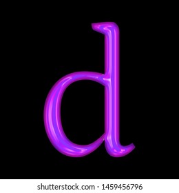 Glowing Purple Shiny Glass Letter D Stock Illustration 1459456796 ...