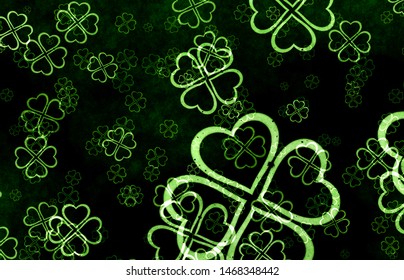 Lucky Four Leaf Clover//Good Luck Party Table Top Confetti//Decor-Shades of Green