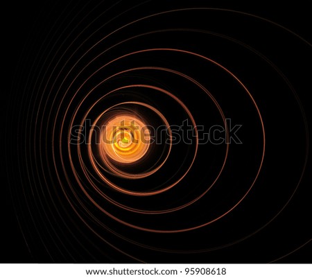 spiral Red Yellow Abstract