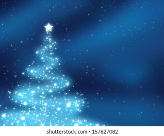 Glowing and sparkling christmas tree  - Powered by Shutterstock