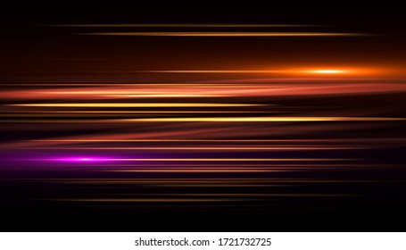 Glowing streaks.Beautiful light flares on dark background. Luminous abstract sparkling lined background. light effect wallpaper.