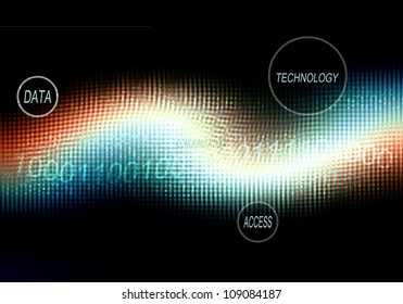 glowing technology abstract background