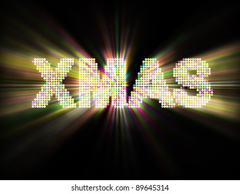 Glowing Xmas Abstract Background