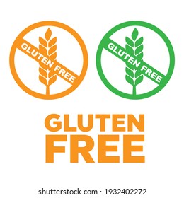 Gluten Free Label Wheat Gluten Free Stock Illustration 1932402272 ...