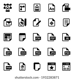 Glyph icons for web design and development.