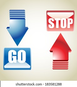 go stop buttons