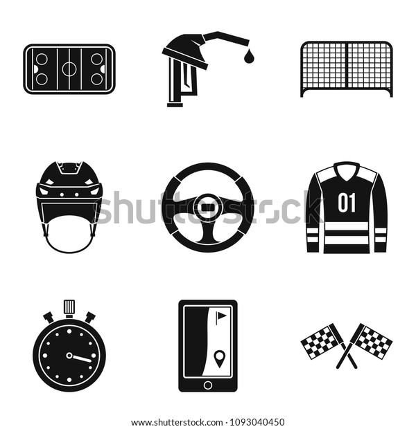 Goal icons set. Simple set of 9 goal icons for\
web isolated on white\
background