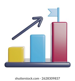 Goal Target Aim 3D Rendering Icon Illustration
