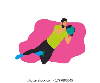 Goalkeeper Dive Image In Pink Background In High Quality