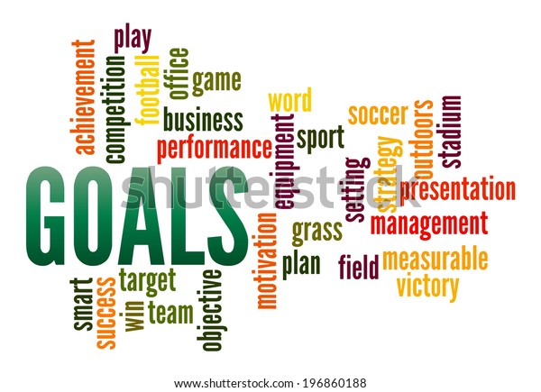 Goals Word Collage Stock Illustration 196860188