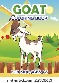 Goat Coloring Book For Kids