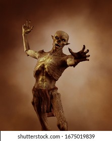 Goblin fantasy folklore creatures,3d rendering