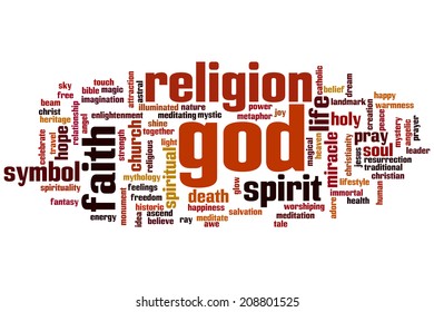 God Concept Word Cloud Background Stock Illustration 208801525 ...