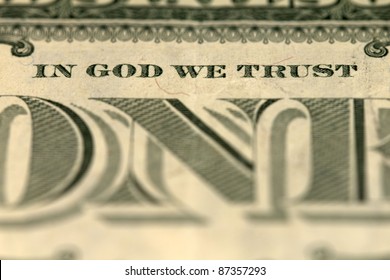 In God We Trust - Banknote One Dollar