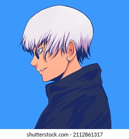 Gojo Satoru Fanart From Anime Jujutsu Kaisen