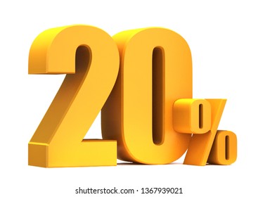 Gold 20 Percent off 3d Sign on White Background, Special Offer 20% Discount Tag, Sale Up to 20 Percent Off,big offer, Sale, Special Offer Label, Sticker, Tag, Banner, Advertising, offer Icon 