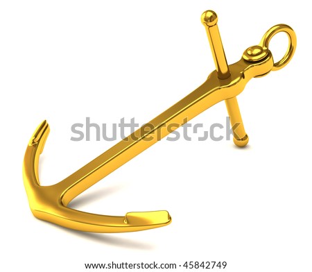  	gold anchor