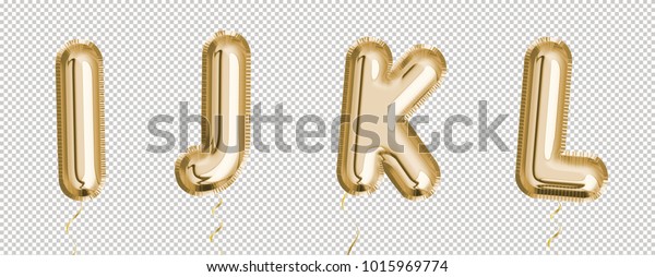 Gold\
balloon set I, J, K, L made of realistic 3d rendering air balloon.\
Collection of balloon alphabet with Clipping path ready to use for\
your unique decoration with several concept\
ideas.
