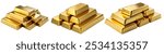 Gold bar finance object decorate on transparent background full hd 4k and 8k image download