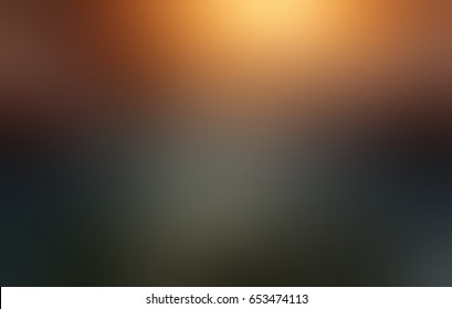 Gold And Black Gradient - Abstract Texture. Shining Blurred Background. Stylish Luxury Texture. Background Empty Dark Matte. Metallic Luster.