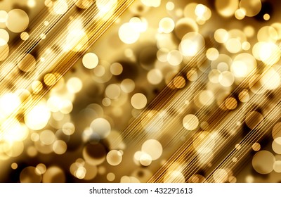 Gold Bokeh Background