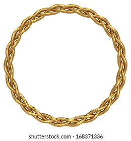 Gold Braided Circle