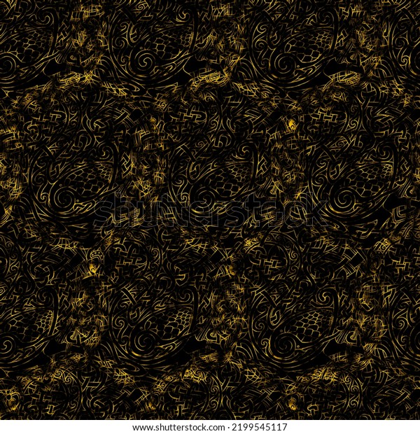 Gold brown rusty ornament pattern seamless
background texture can use for printing or fabric, ancient ornament
style flower, brick
