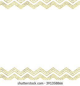 Gold Chevron Background Border