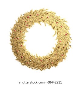 Gold Christmas Wreath