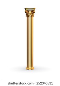 Gold Classic Corinthian Column Stock Illustration 252340531 | Shutterstock