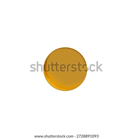 gold coin front_solid version_gold color
